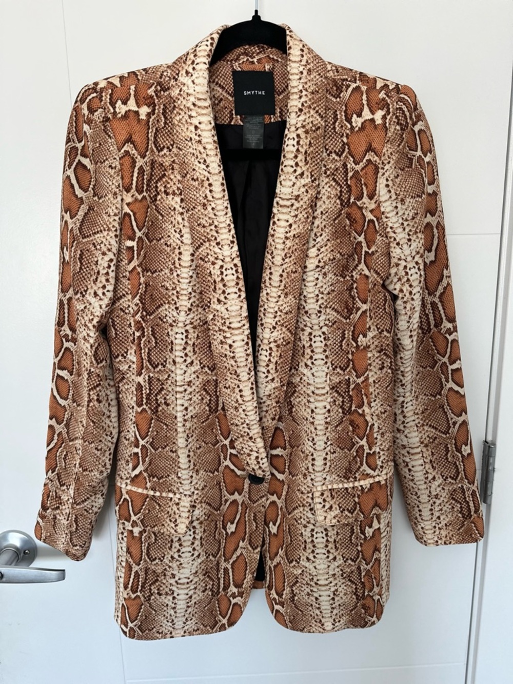 Smythe Long Shawl Blazer- Desert Snake